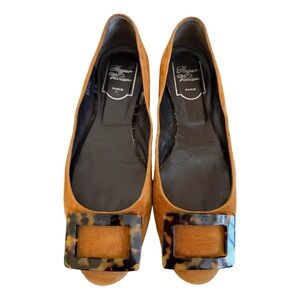 Roger Vivier Brown Suede Women's flats